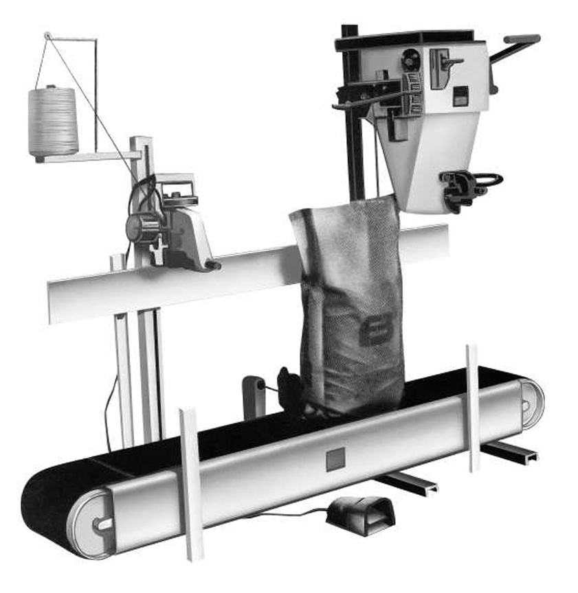 4 Bagger with GB32 and sewing head HC Davis  Site